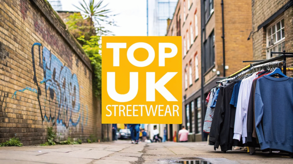 Represent UK Best luxury streetwear collection with premium hoodies, T-shirts, denim, and sneakers.